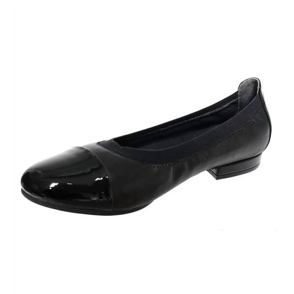 NEW DAVID TATE women's nicole flats - wide width in black - Picture 2 of 5
